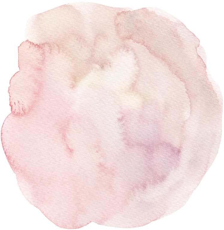 Pink Circle Stain Watercolor